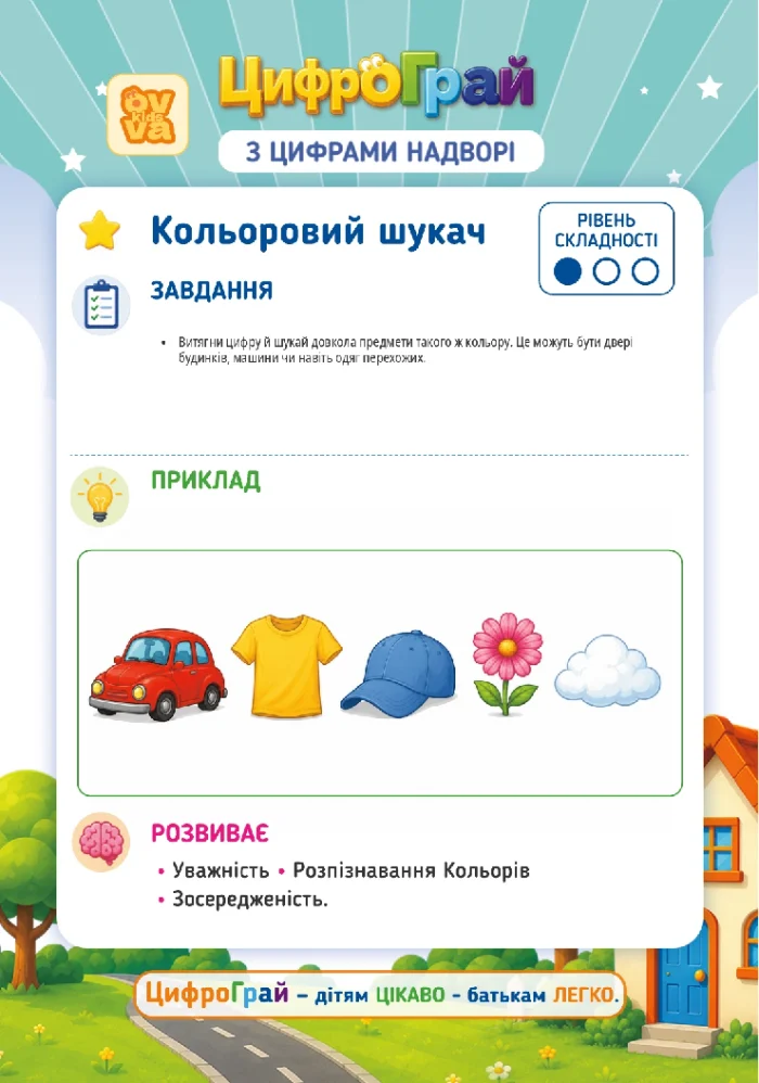 Картка «З цифрами надворі»